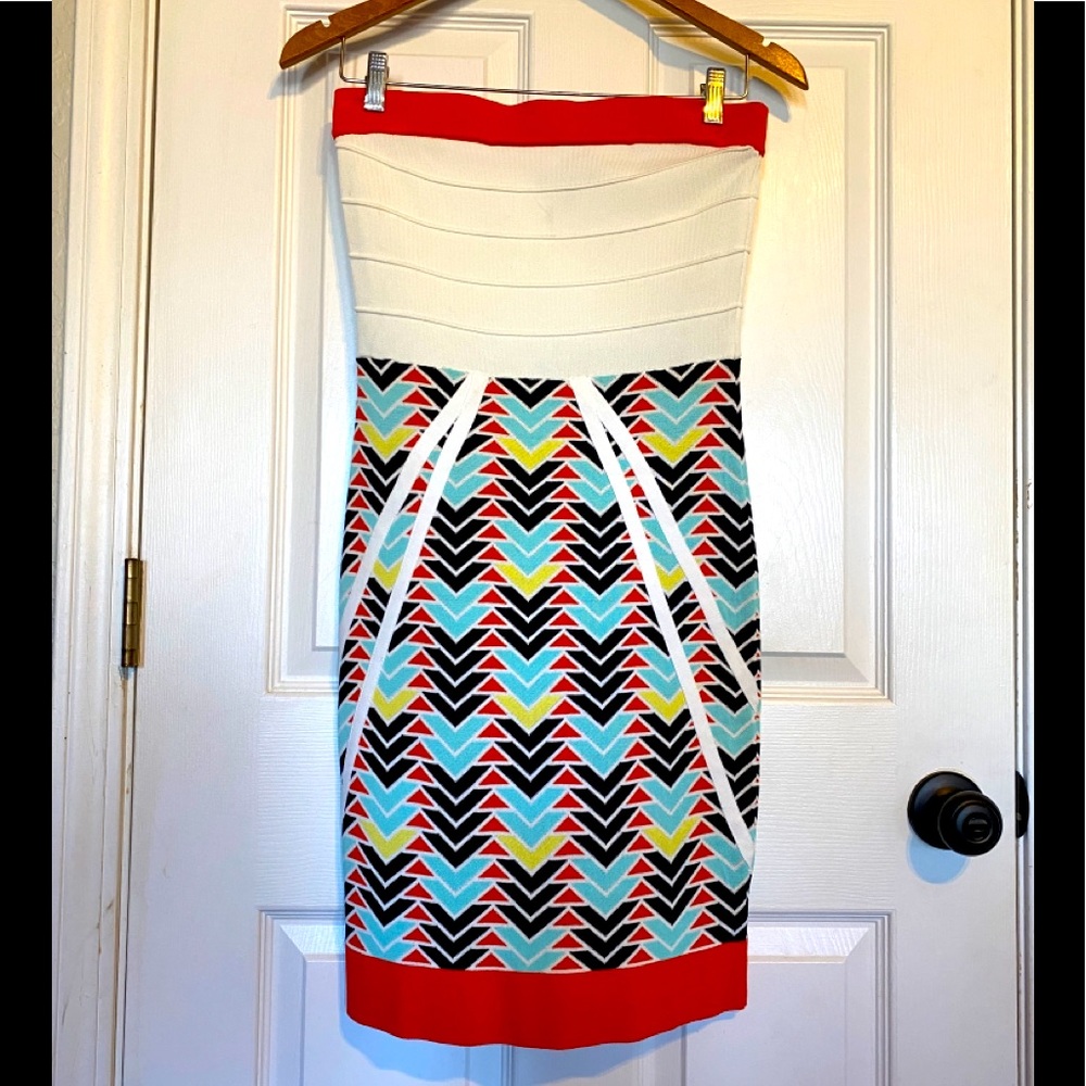 🔥LIKE NEW🔥WowCouture Aztec Bandage Dress